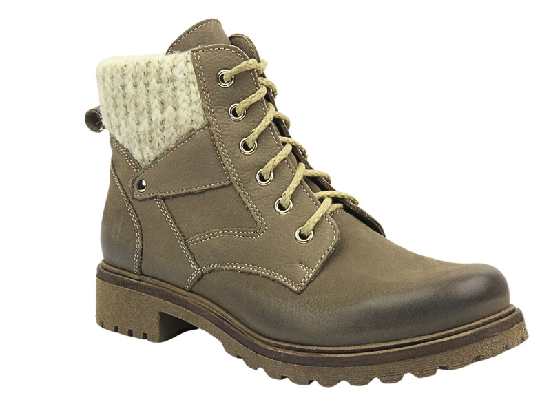 Wygodne trapery damskie z miękkiej skóry Best-But 1178, brązowe