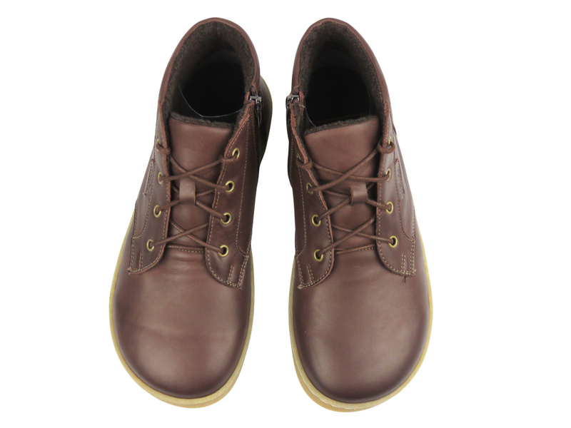 Barefoot trzewiki minimalistyczne męskie Helios Komfort 833, brązowe