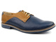 Lekkie, wygodne półbuty męskie - SYRENA 02448, granatowo-brązowe