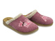 Miękkie kapcie damskie ze skórzaną wkładką różowe Inblu CT-42 