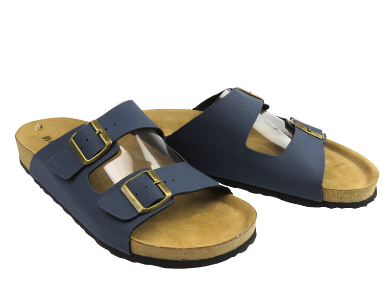 Klapki męskie z klamrami INBLU NU-12, granatowe