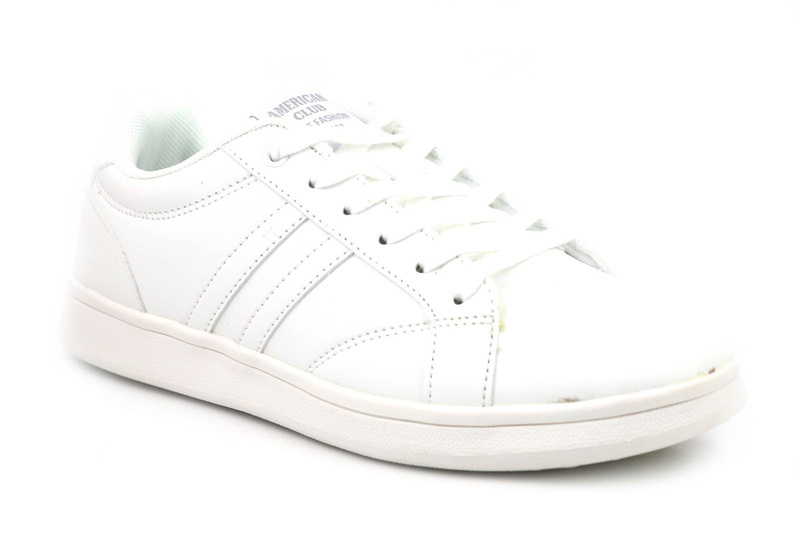 Białe sneakersy damskie, buty sportowe - American Club FH 28/22