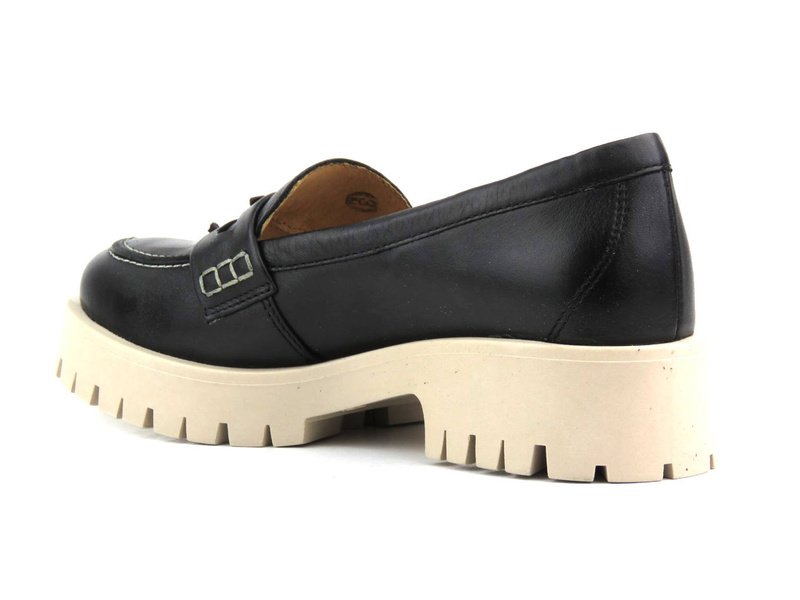 Półbuty, loafersy damskie MACIEJKA 05497-01, czarne