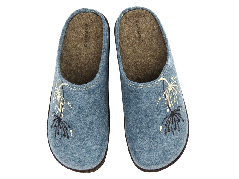 Wygodne kapcie damskie Befado 155D188, niebieskie