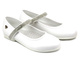 Eleganckie balerinki, czółenka komunijne - Wojtyłko 23714, białe 