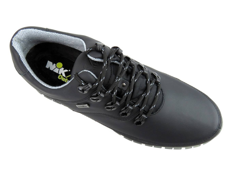 Trekkingi męskie, buty sportowe z membraną SympaTex - NIK 03-0948, czarne