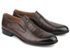 Eleganckie loafersy, półbuty męskie - JOHN DOUBARE 720-82-132, brązowe