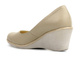 Wygodne czółenka na koturnie - AGXBUT 570, beżowe