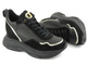 Sneakersy, buty sportowe damskie na ukrytym koturnie - CARINII B9061, czarne