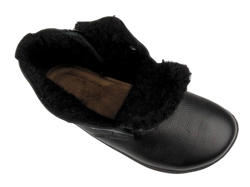 Barefoot botki minimalistyczne damskie czarne Helios Komfort 501P