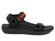 Sportowe sandały męskie na rzepy - Lee Cooper LCW-24-34-2620M, czarne