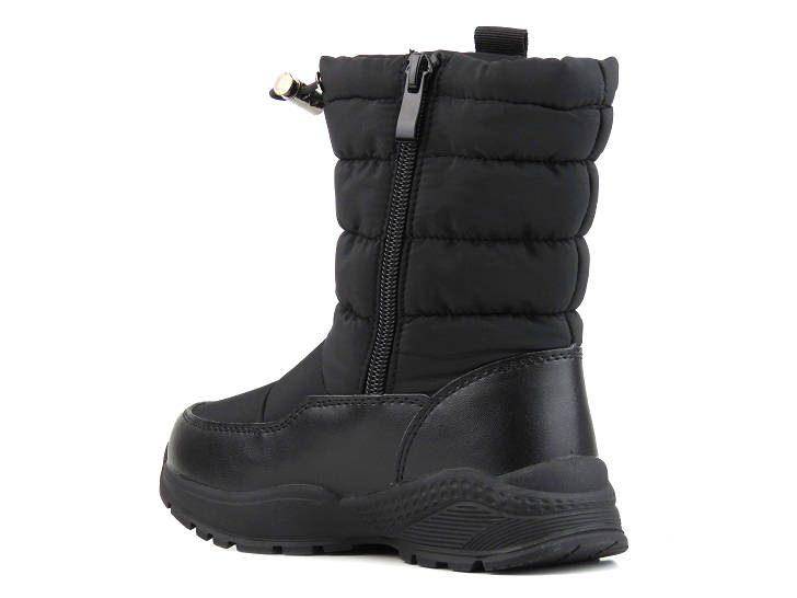 Śniegowce dziecięce ocieplone wełną - MISS E 22DZ23-5274, czarne