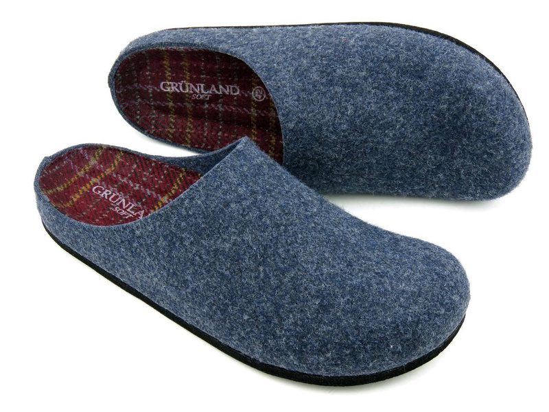 Filcowe kapcie męskie GRUNLAND EURO CB2582-40, granatowe