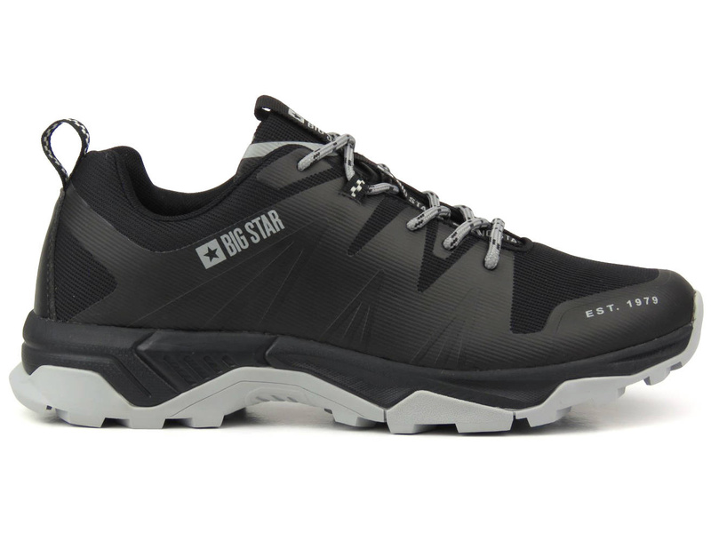 Sneakersy, trekkingi męskie z technologią Memory Foam - BIG STAR KK174087, czarne