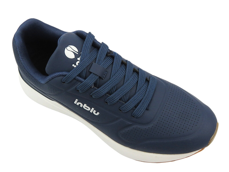Sznurowane buty sportowe męskie niebieskie Inblu IU-11 