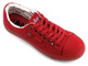 Trampki damskie z tkaniny - Lee Cooper 21-31-0004L, czerwone