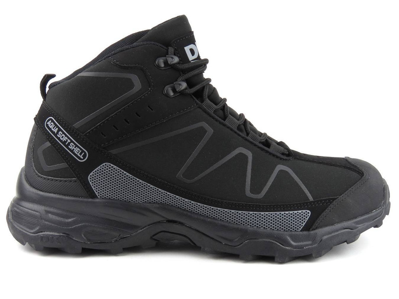 Wysokie buty męskie trekkingowe DK Aqua SoftShell 2147, czarne