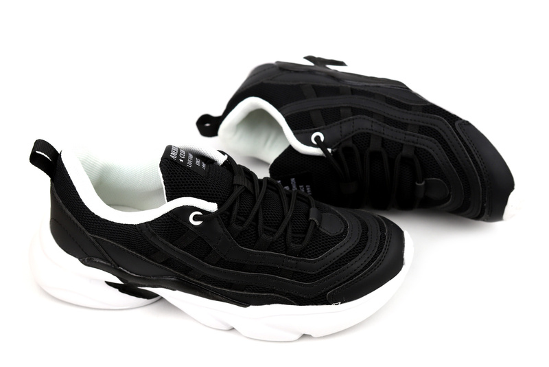 Buty sportowe damskie, adidasy American Club FH 30/22, czarne