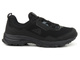 Klasyczne sneakersy męskie - AMERICAN CLUB WT138/23, czarne