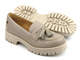 Beżowe półbuty, loafersy damskie Maciejka 05497