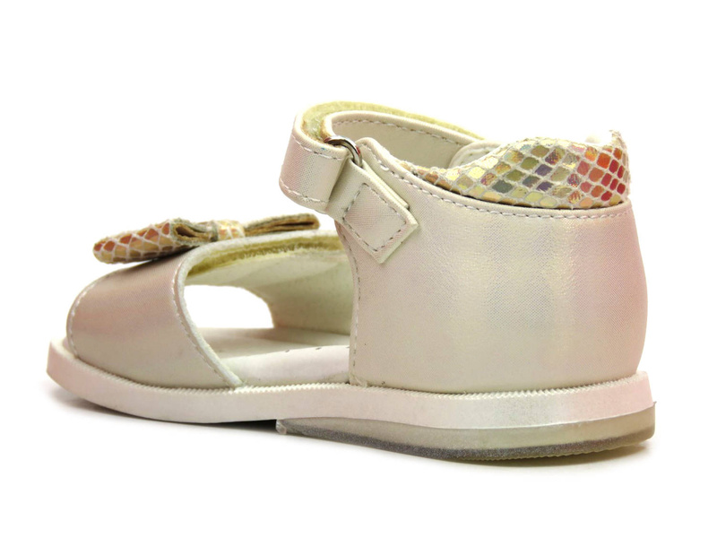 Sandały dziecięce z kokardką - Weestep R526050045, jasnozłote