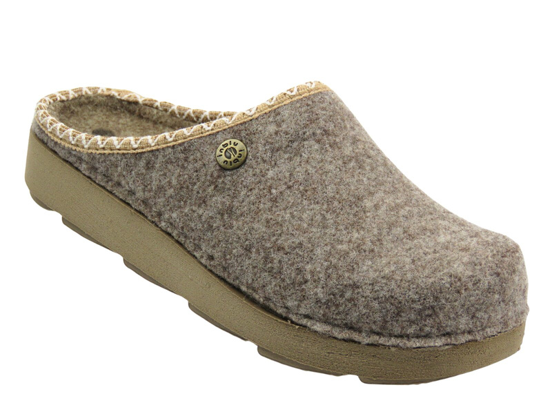 Kapcie damskie filcowe beżowe Inblu ED-31