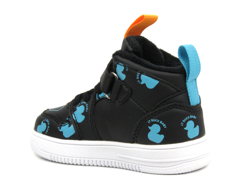 Sportowe buty dziecięce ocieplone polarem- AMERICAN CLUB BD 27/22, czarne