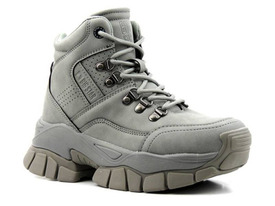 Śniegowce damskie, buty trekkingowe na zimę - BIG STAR II274330, szare