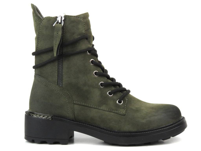 Ocieplane botki damskie EVENTO 21BT35-4226 zielone