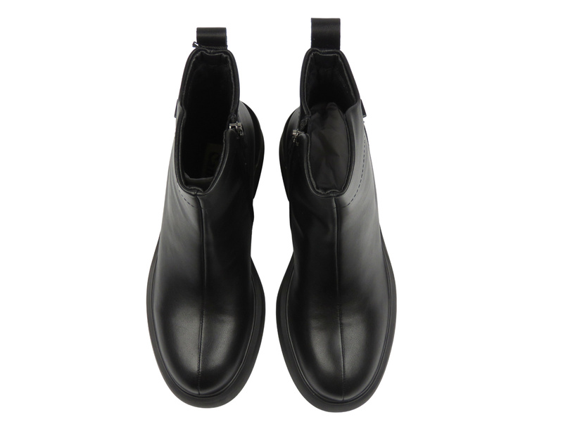 Ocieplane Botki Damskie - Cambell 25-10306 Czarne Na Zamek