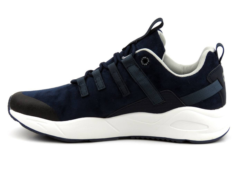 Buty męskie sportowe z elastycznymi sznurówkami - BIG STAR II174185, granatowe
