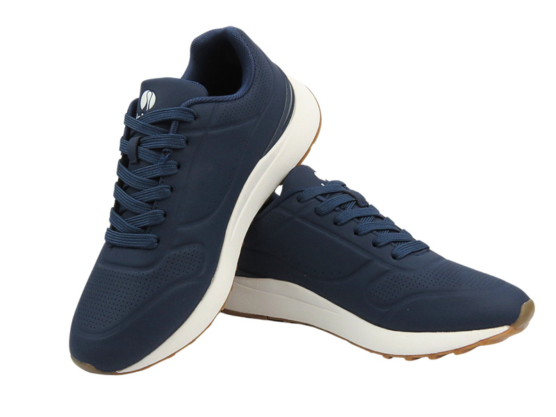 Sznurowane buty sportowe męskie niebieskie Inblu IU-11 