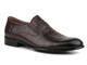 Eleganckie loafersy, półbuty męskie - JOHN DOUBARE 720-82-132, brązowe