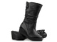 Kozaki damskie na koturnie - AXEL 4466, czarne