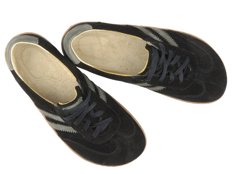 Damskie buty barefoot z naturalnej skóry Helios Komfort 469, czarny