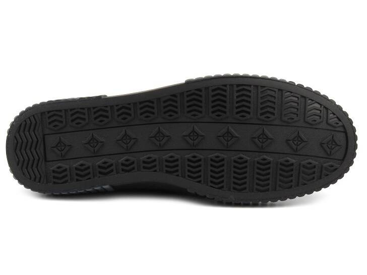 Skórzane sneakersy męskie - JOHN DOUBARE HD19958V1-6A, czarne