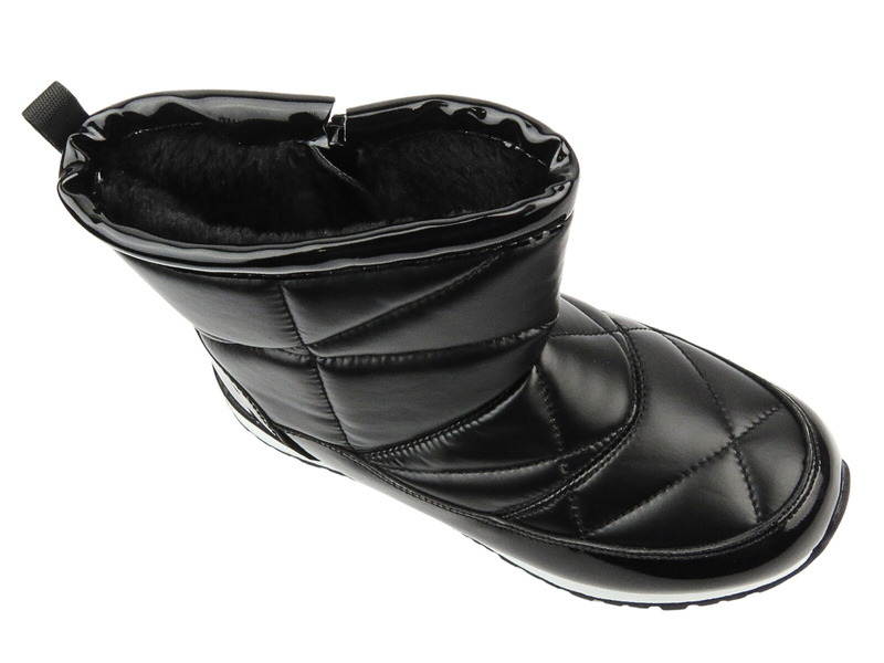 Śniegowce Dziecięce Na Rzepy AMERICAN CLUB ES 145/23 Czarne Na Rzepy