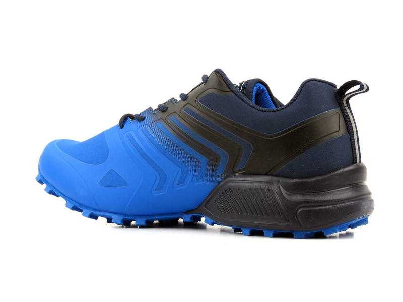 Buty trekkingowe - sportowe męskie (turfy) z Softshell - DK VB16571, granatowo-niebieskie
