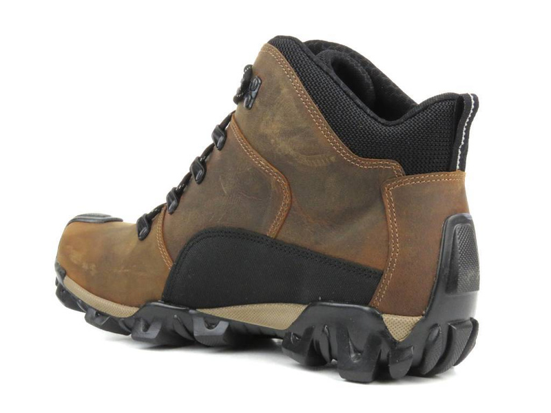 Wysokie trekkingi męskie z membraną - TAPI J-4163, brązowe