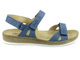 Sandały damskie na trzy rzepy - HELIOS Komfort 282, granatowe