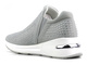 Buty damskie sportowe wsuwane - INBLU IN000284 GHIACCO, srebrne