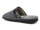 Welurowe kapcie męskie MANITU 220007-09, szare