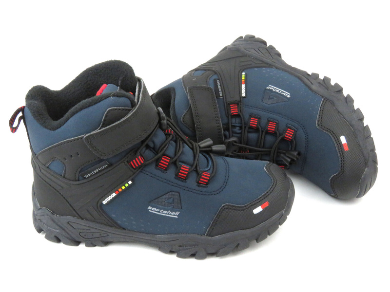 Śniegowce dziecięce, buty zimowe AMERICAN CLUB WT 65/22 WT 108/22 i WT 65/23, granatowe