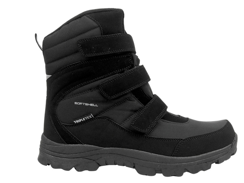 Śniegowce, trapery męskie - AMERICAN CLUB Softshell SN 49/24, czarne