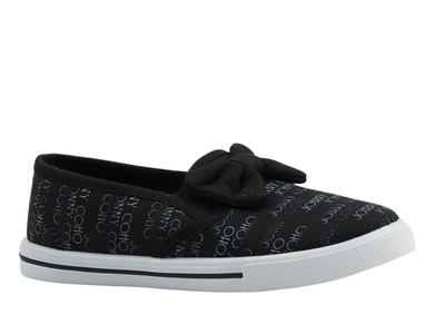 Trampki dziecięce czarne NEWS 20DZ26-1749 dziewczęce