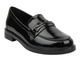 Mokasyny, loafersy damskie lakierowane - Potocki 25-12555, czarne