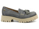 Półbuty, loafersy damskie MACIEJKA 5497S-20, szare