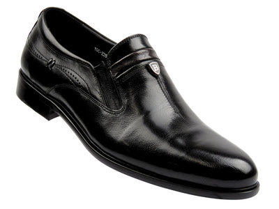 Eleganckie mokasyny, półbuty męskie JOHN DOUBARE YGC-Z253-351-1, czarne