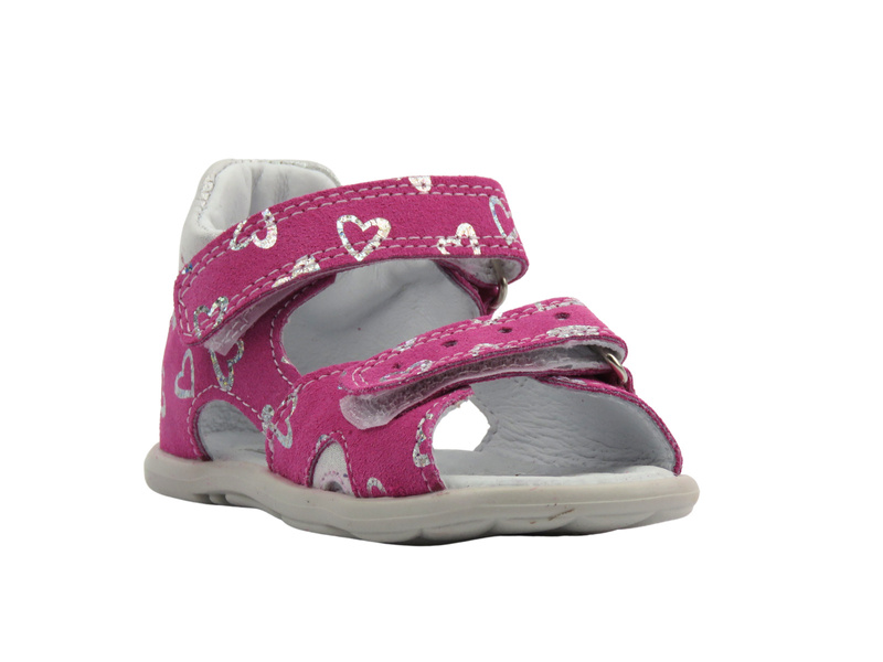 Sandały dziecięce na rzepy ciemnoróżowe Jamet 191