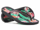 Japonki damskie plażowe, basenowe IPANEMA 83326, czarno-zielone